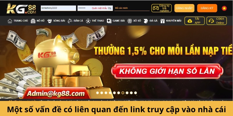 Một số vấn đề có liên quan đến link truy cập vào nhà cái